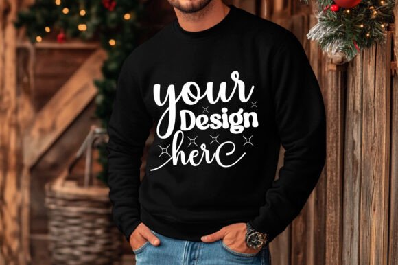 Christmas 18000 Men Sweatshirt Mockup 36 Graphics