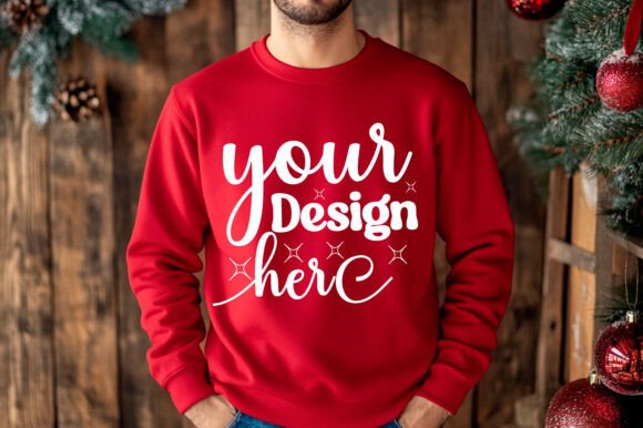 Christmas 18000 Men Sweatshirt Mockup Review