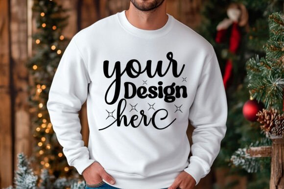 Christmas 18000 Sweatshirt Mockup: Graphics & Product Mockups
