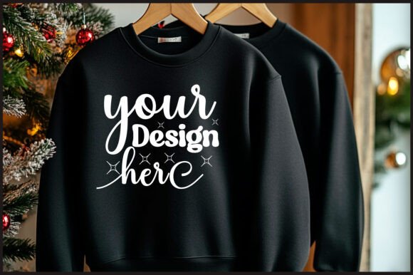 Christmas Hanger Sweatshirt Mockup 13 Graphics