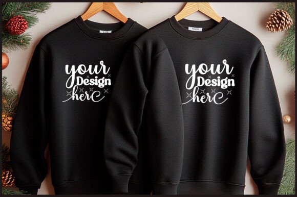 Christmas Hanger Sweatshirt Mockup 15 Graphics for Product Mockups