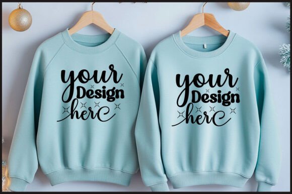 Christmas Hanger Sweatshirt Mockup 2 Graphics Review
