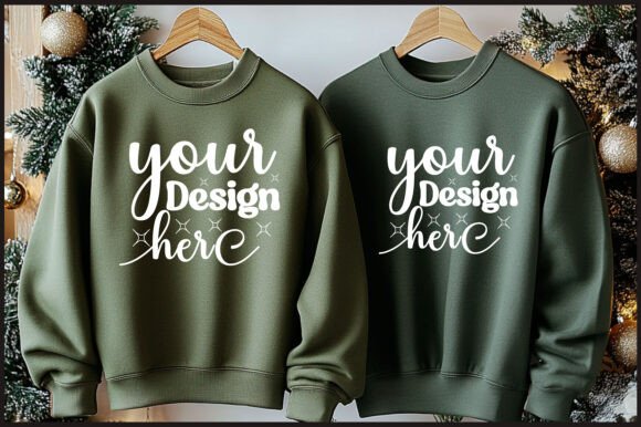 Christmas Hanger Sweatshirt Mockup 51 Graphics
