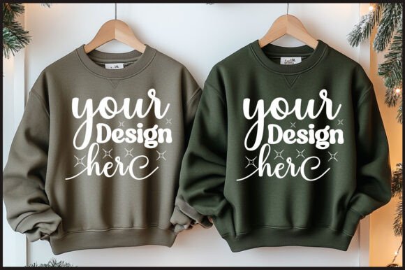 Christmas Hanger Sweatshirt Mockup 68 Graphics Review