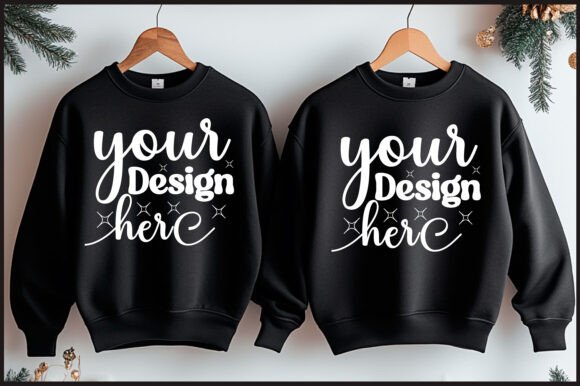 Christmas Hanger Sweatshirt Mockup 8: Graphics & Product Mockups
