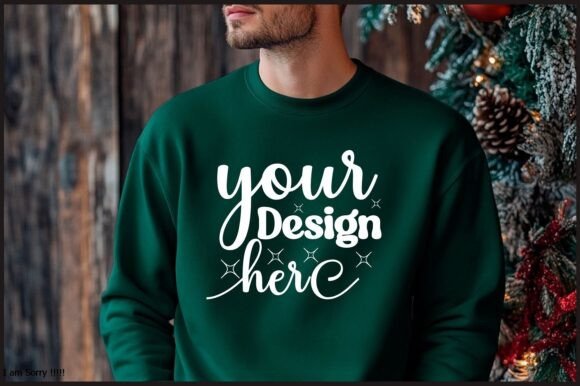 Christmas Men Sweatshirt Mockup 81 Graphics Review
