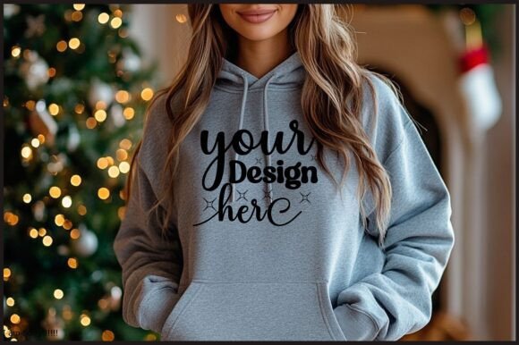Christmas Women Sweatshirt Mockup 26: Graphics for Product Mockups