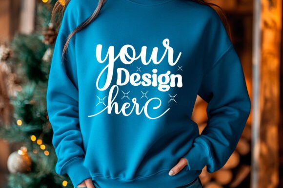 Christmas Women Sweatshirt Mockup 53: Graphics for Product Mockups