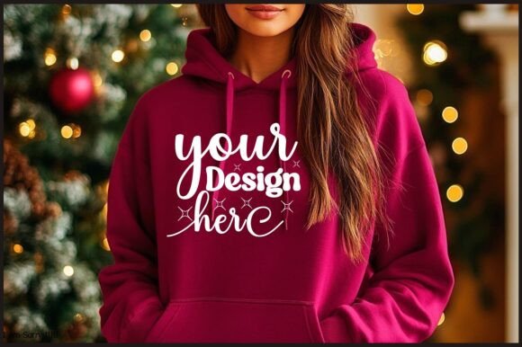 Christmas Women Sweatshirt Mockup 57 Graphics