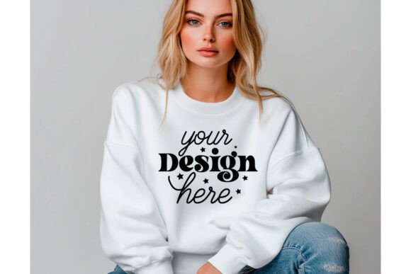 Gildan 18000 Sweatshirt Mockup 62: Essential Graphics for Product Mockups