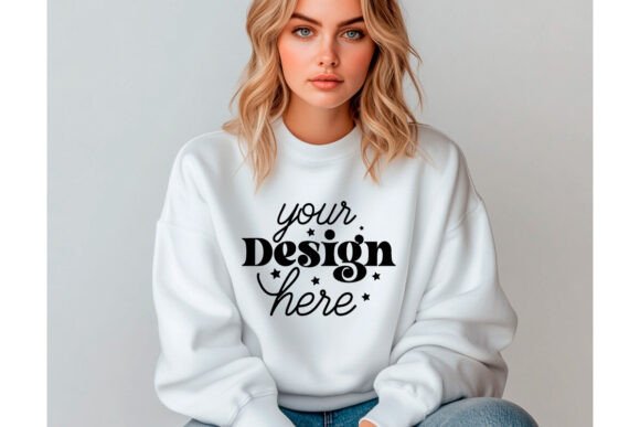 Gildan 18000 Sweatshirt Mockup 92 Graphics