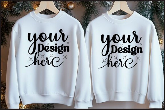 Graphics for Product Mockups: Christmas Hanger Sweatshirt Mockup 118