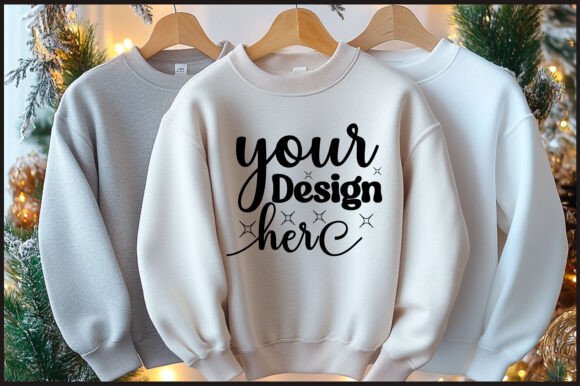Graphics Review: Christmas Hanger Sweatshirt Mockup 125