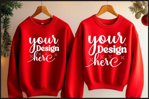 Graphics Review: Christmas Hanger Sweatshirt Mockup 88