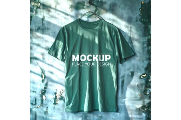 Green Tshirt Mockup: Graphics & Product Mockups