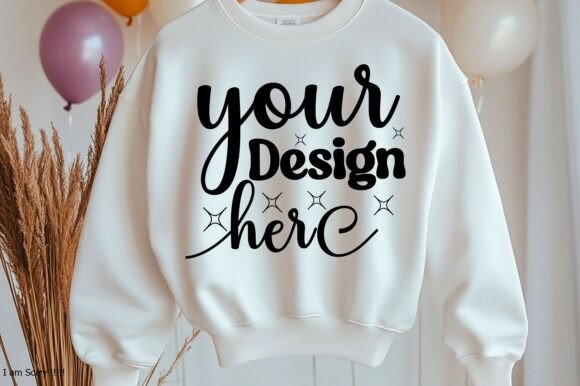 Happy New Year Sweatshirt Mockup 75: Graphics & Product Mockups