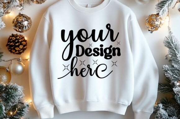 Happy New Year Sweatshirt Mockup 85 Graphics
