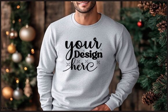 Reviewing Christmas Men Sweatshirt Mockup 108
