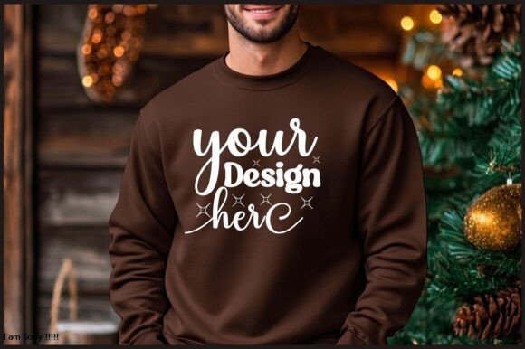 Reviewing Christmas Men Sweatshirt Mockup 11