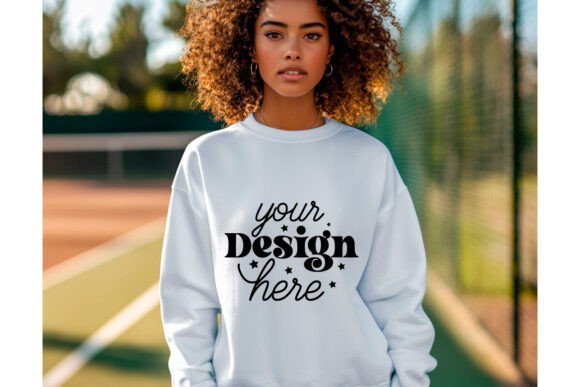 Reviewing the Gildan 18000 White Sweatshirt Mockup